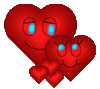 GIF animado (3975) Corazones pareja