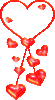 GIF animado (3653) Corazones rojos