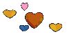 GIF animado (3131) Corazones todo color