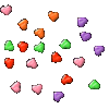 GIF animado (3135) Corazones todo color