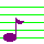 GIF animado (13218) Corcheas pentagrama