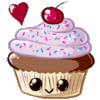GIF animado (942) Cupcake cereza