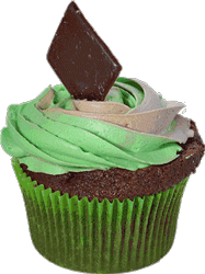 GIF animado (949) Cupcake menta chocolate