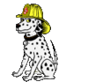 GIF animado (10733) Dalmata bombero