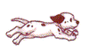 GIF animado (10737) Dalmata corriendo