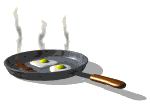 GIF animado (1321) Desayuno de huevos con bacon