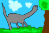 GIF animado (7566) Diplodocus comiendo