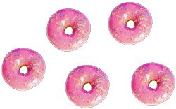 GIF animado (804) Donuts rosa