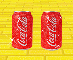 GIF animado (478) Dos latas coca cola