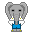 GIF animado (9110) Elefante