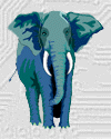 GIF animado (9124) Elefante azul