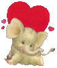 GIF animado (2061) Elefante de amor