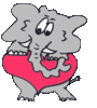 GIF animado (2063) Elefante de amor