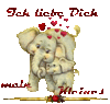 GIF animado (2065) Elefante de amor