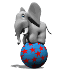 GIF animado (9136) Elefante de circo
