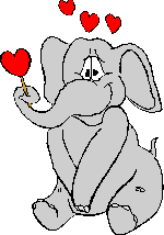 GIF animado (2070) Elefante enamorado