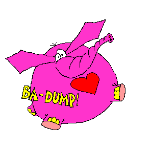 Imagen GIF de Elefante enamorado animado