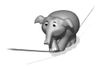 GIF animado (9142) Elefante equilibrista