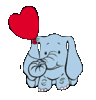 GIF animado (2072) Elefante romantico