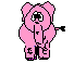 GIF animado (9152) Elefante rosa