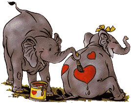 GIF animado (2080) Elefantes de amor