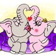 GIF animado (2083) Elefantes romanticos