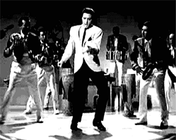 Imagen GIF de Elvis rock roll animado