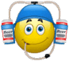 GIF animado (333) Emoticono bebiendo cerveza