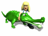 GIF animado (11219) Entrenador de cocodrilos
