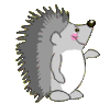 GIF animado (9206) Erizo gris