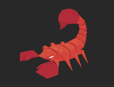 GIF animado (6602) Escorpion rojo