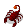 GIF animado (6604) Escorpion rojo