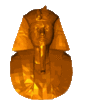 GIF animado (11819) Escultura faraon