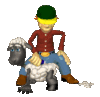 GIF animado (9821) Esquilando oveja