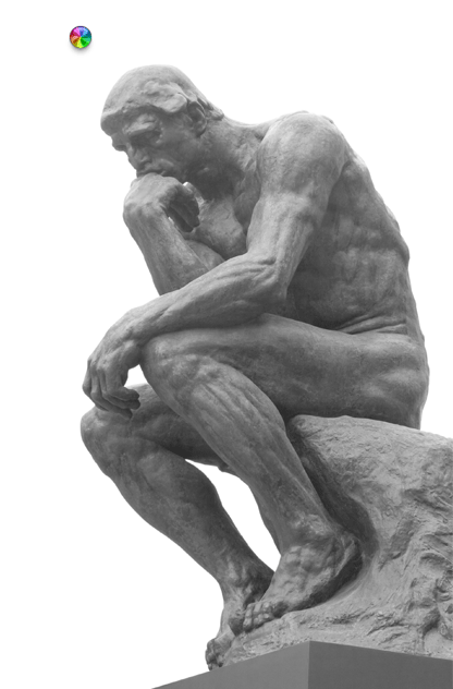 GIF animado (11849) Estatua de el pensador de rodin