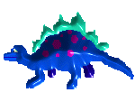GIF animado (7585) Estegosaurio azul