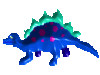 GIF animado (7585) Estegosaurio azul
