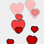 GIF animado (3828) Fondo corazones