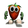GIF animado (1107) Fresa caminando