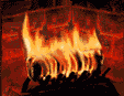 GIF animado (11635) Fuego en la chimenea
