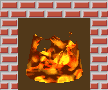 GIF animado (11636) Fuego en la chimenea