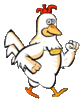 GIF animado (6967) Gallina blanca
