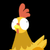 GIF animado (6975) Gallina divertida
