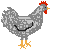 GIF animado (6979) Gallina gris