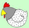GIF animado (6985) Gallina pascua