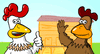 GIF animado (7003) Gallinas dibujos animados