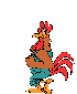 GIF animado (7027) Gallo andando