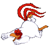 GIF animado (7040) Gallo claudio