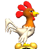 GIF animado (7047) Gallo despertador