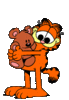 GIF animado (4235) Garfield enamorado
